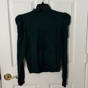 Express deep teal mock neck sweater, medium